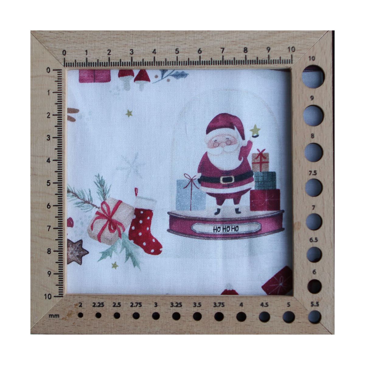 Joulua - Popeline de coton fine motif de noël