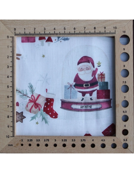 Joulua - Popeline de coton fine motif de noël