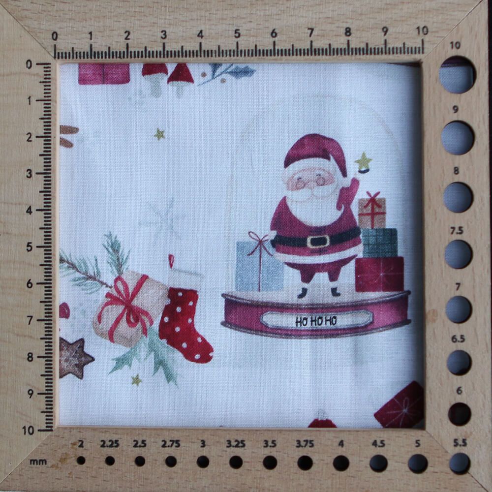 Joulua - Popeline de coton fine motif de noël