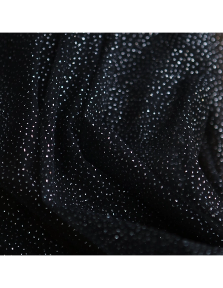 Tulle souple noir / argenté