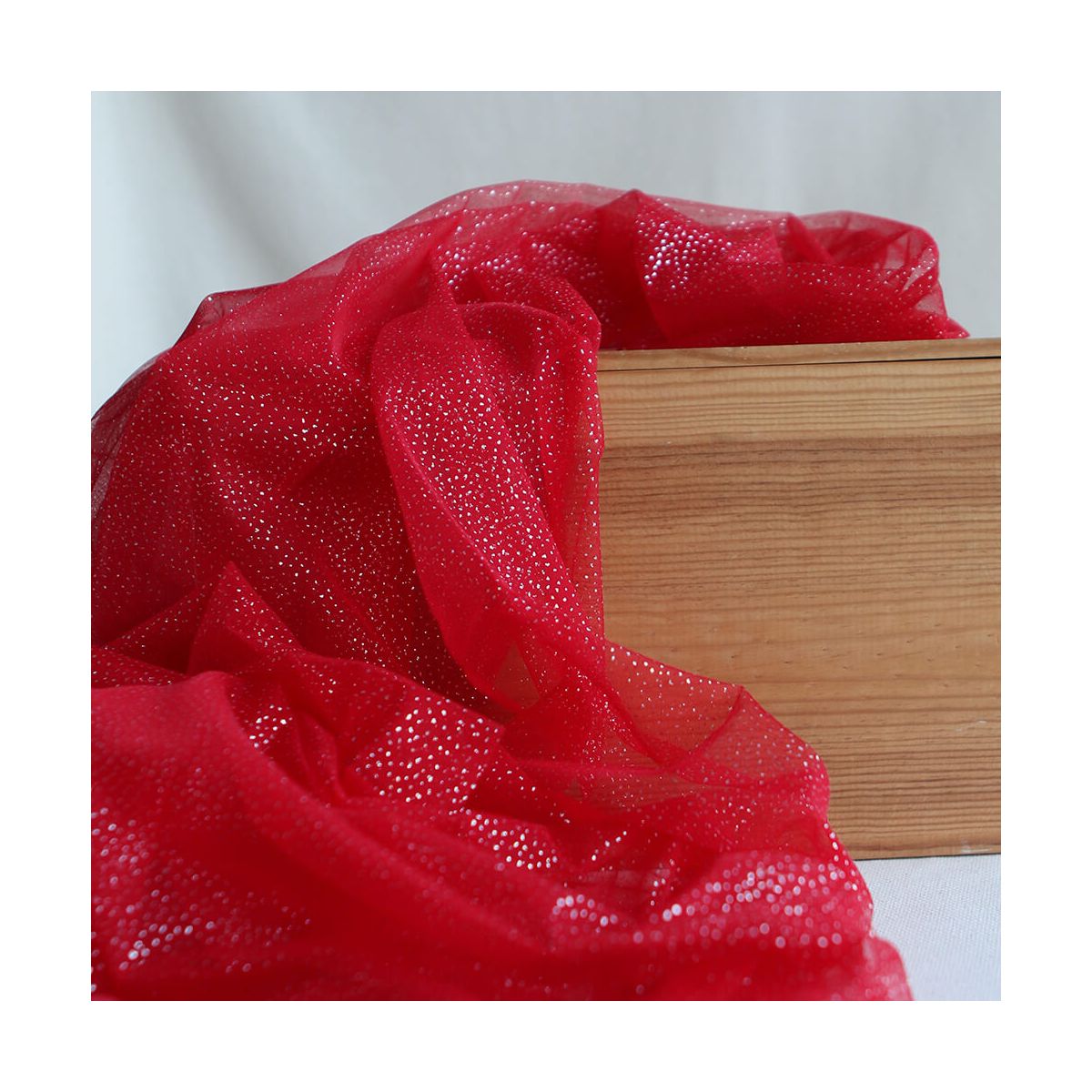 copy of Tulle souple noir / argenté