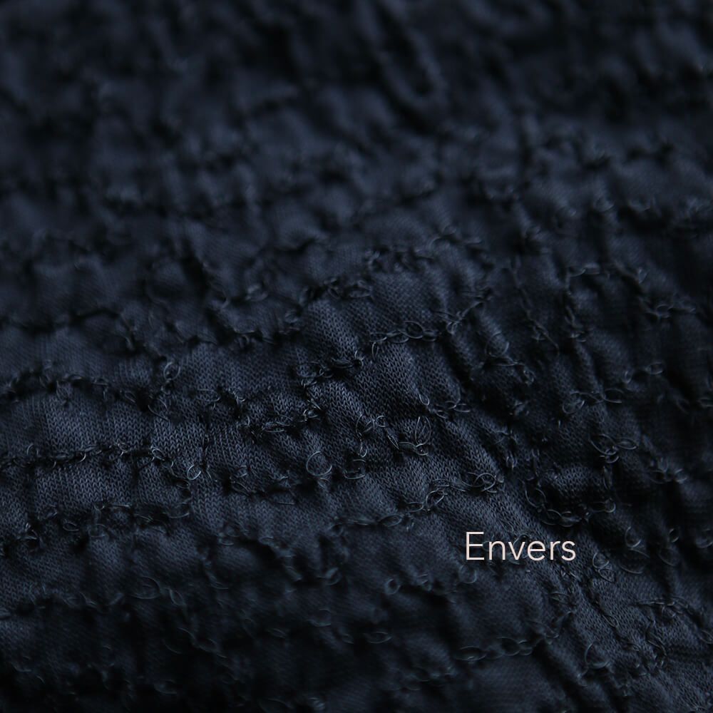 Sequins noirs sur velours noir