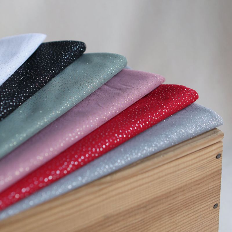 Tulle souple vieux rose / doré