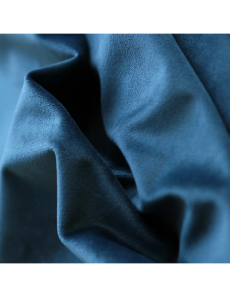Velours ras coloris saphir