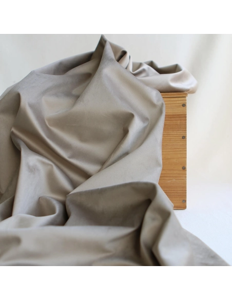 Velours ras coloris champagne