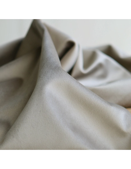 Velours ras coloris champagne