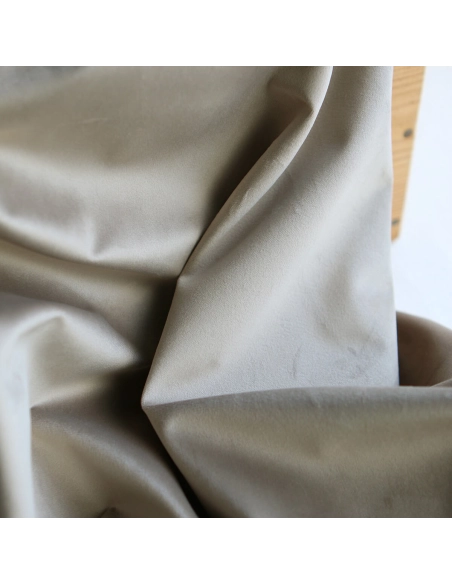 Velours ras coloris champagne