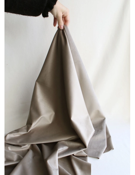 Velours ras coloris champagne