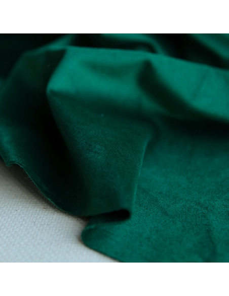 Velours ras coloris émeraude
