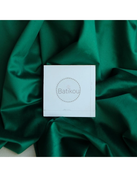 Velours ras coloris émeraude