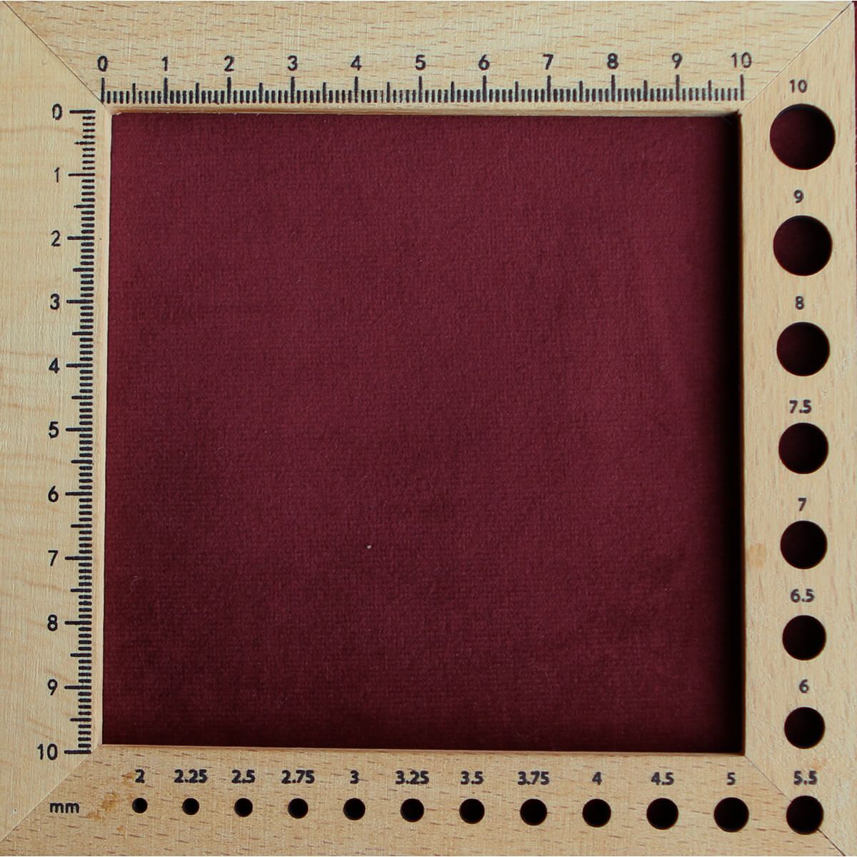 Velours ras coloris bordeaux