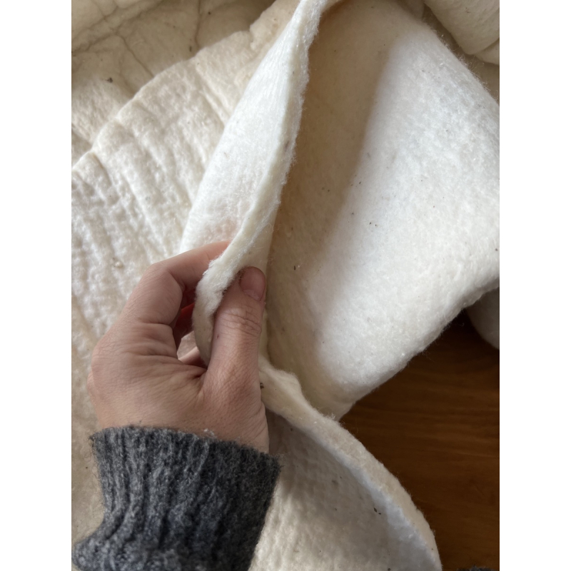 Molleton / ouate pur coton moyen Largeur 150cm PSR Quilt France - 2