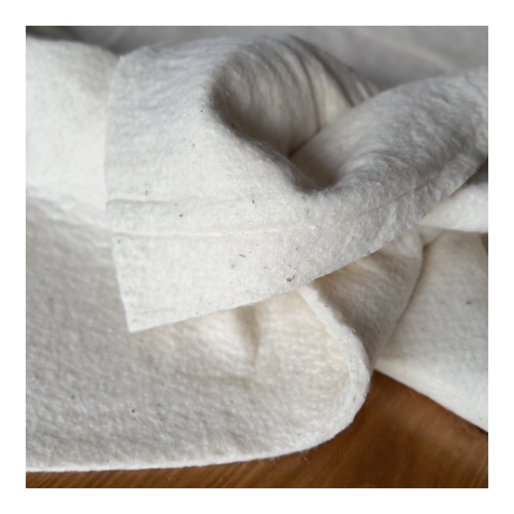 Molleton / ouate pur coton moyen Largeur 150cm PSR Quilt France - 1