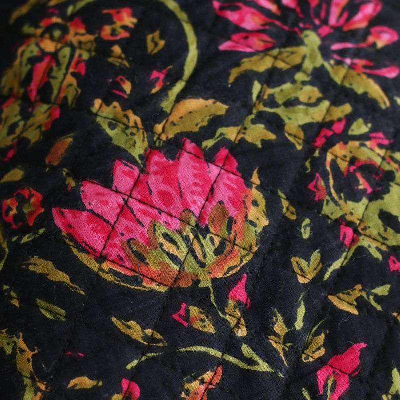 copy of Tissu indien matelassé double face coton hand block largeur 100cm