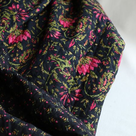 copy of Tissu indien matelassé double face coton hand block largeur 100cm