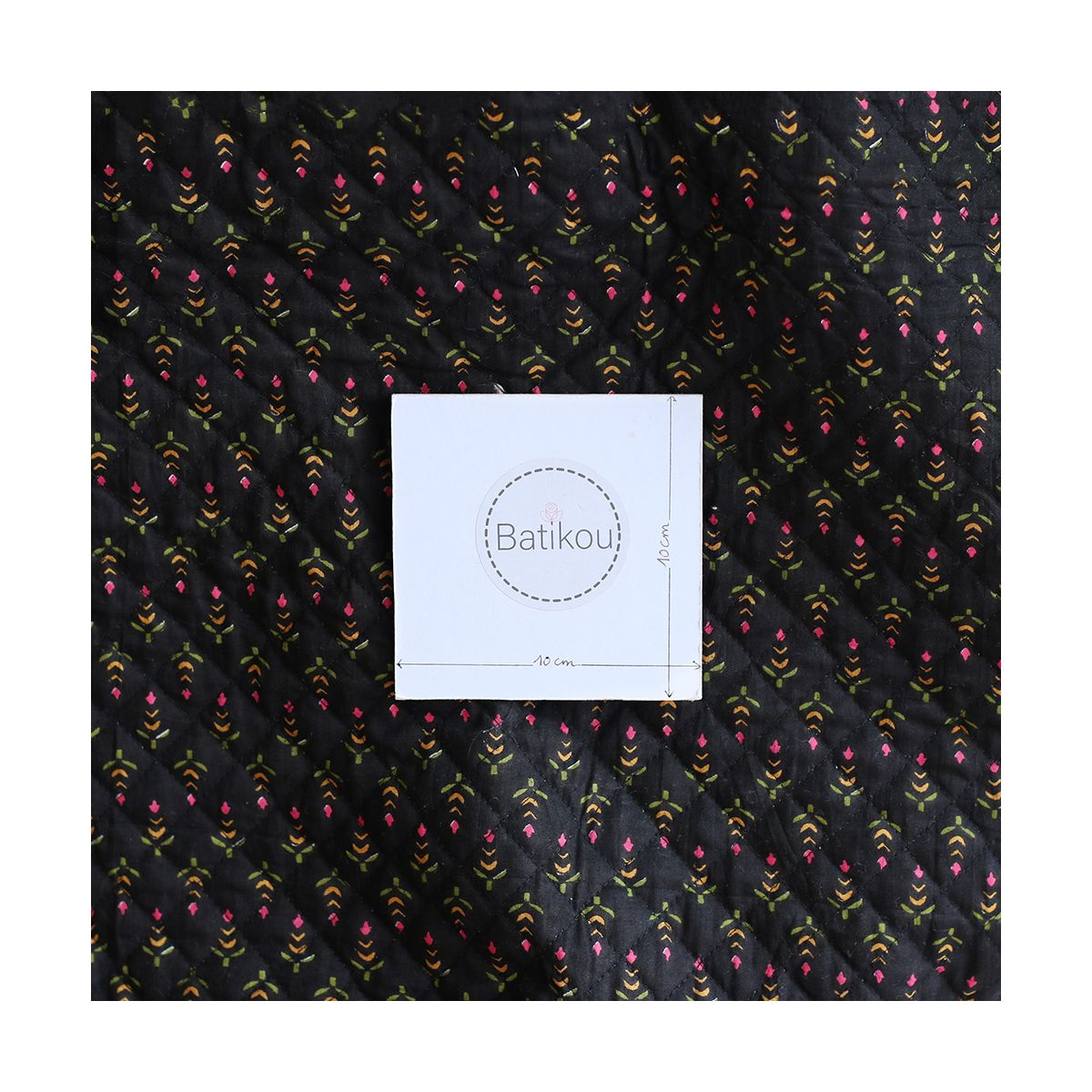 copy of Tissu indien matelassé double face coton hand block largeur 100cm