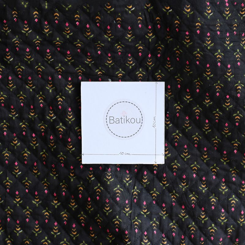 copy of Tissu indien matelassé double face coton hand block largeur 100cm