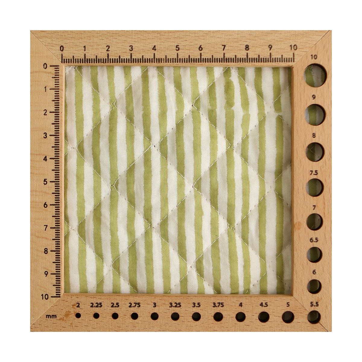 Ravi - Tissu indien matelassé double face coton hand block teal largeur 100cm