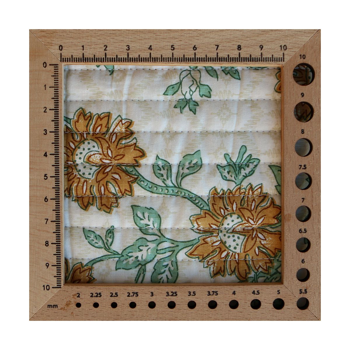 Jivan - Tissu indien matelassé double face coton hand block largeur 100cm