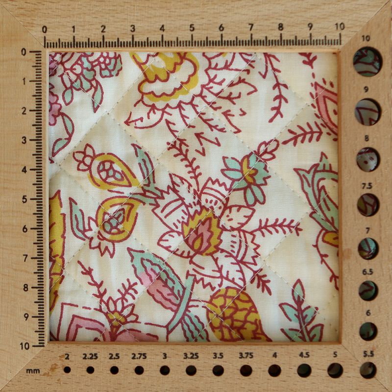 Naveen - Tissu indien matelassé double face coton hand block largeur 100cm