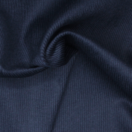 Velours milleraies coton organique coloris bleu marine