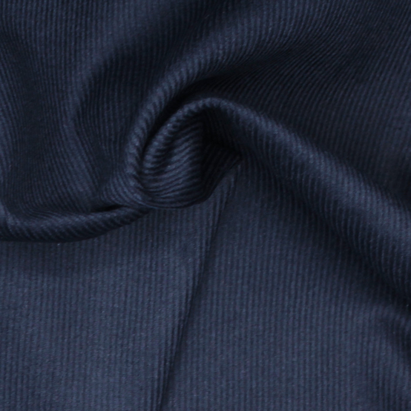 Velours milleraies coton organique coloris bleu marine