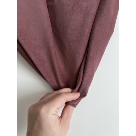 Velours milleraies stretch coton coloris figue Batikou - 2