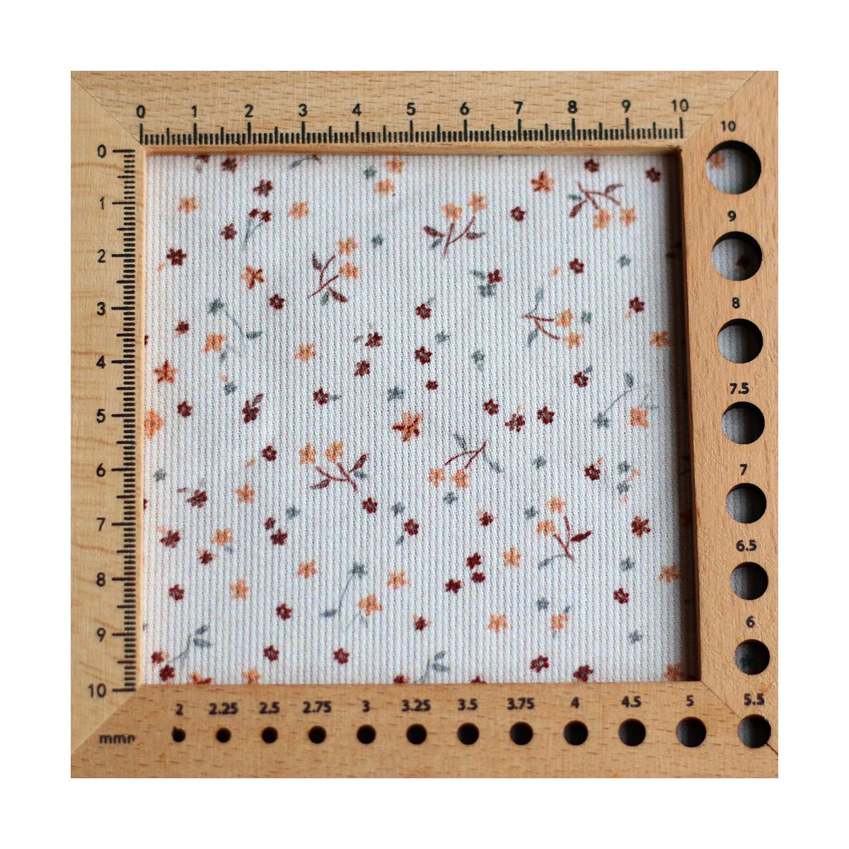 Leo - Piqué fin de coton organique duveteux imprimé cuivre