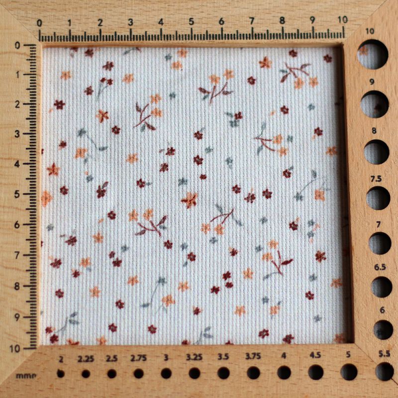 Leo - Piqué fin de coton organique duveteux imprimé cuivre