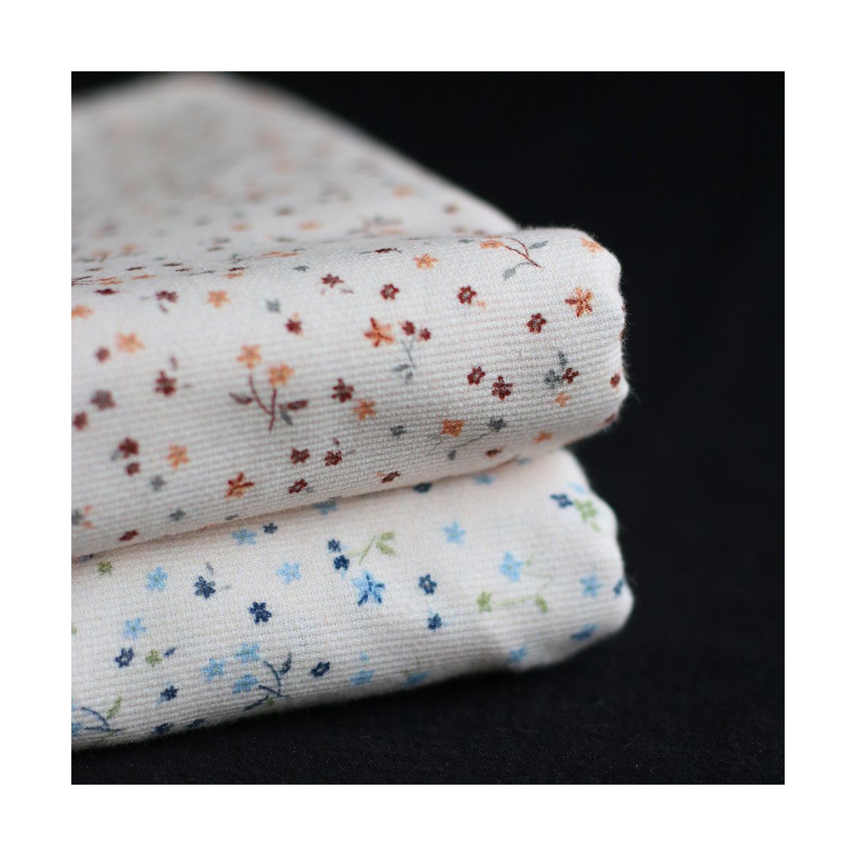 Leo - Piqué fin de coton organique duveteux imprimé cuivre