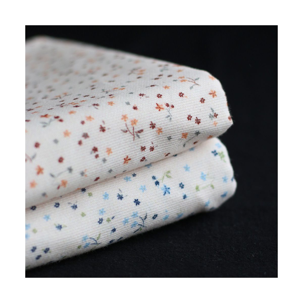 Leo - Piqué fin de coton organique duveteux imprimé cuivre