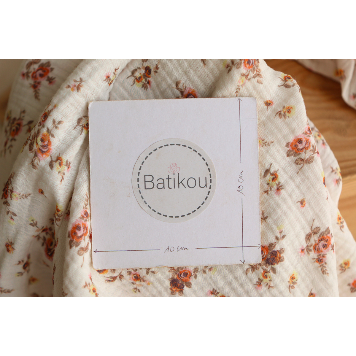 Nina - Double gaze de coton BIO motif exclusif