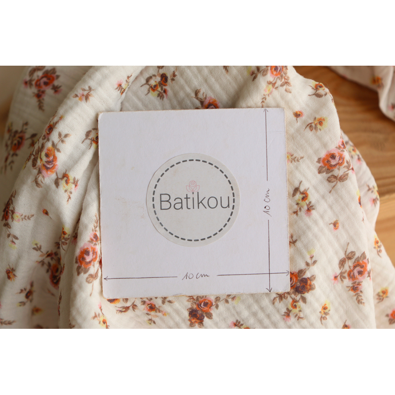 Nina - Double gaze de coton BIO motif exclusif