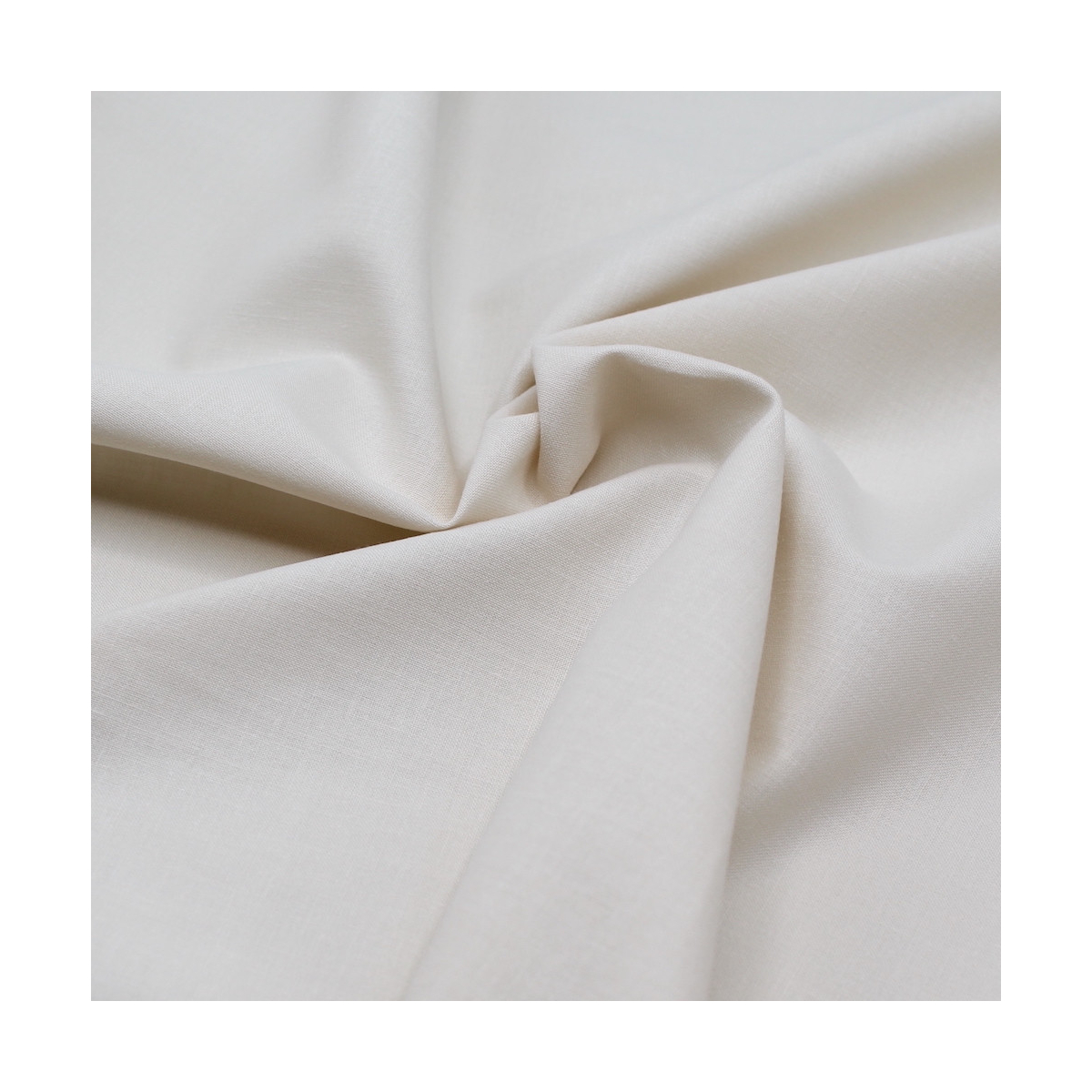 Popeline de coton douce qualité SWEET coloris uni crème