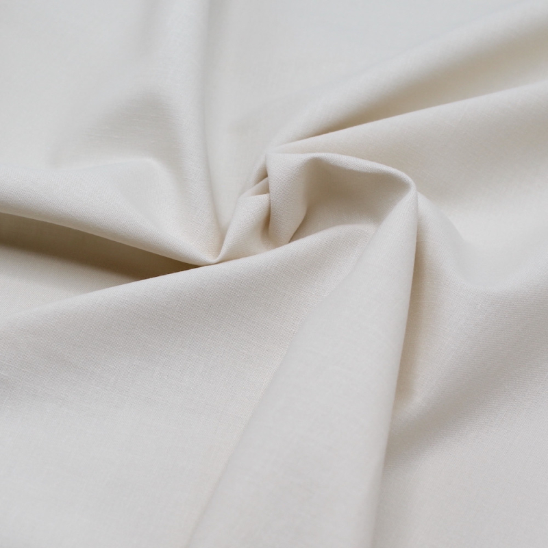Popeline de coton douce qualité SWEET coloris uni crème