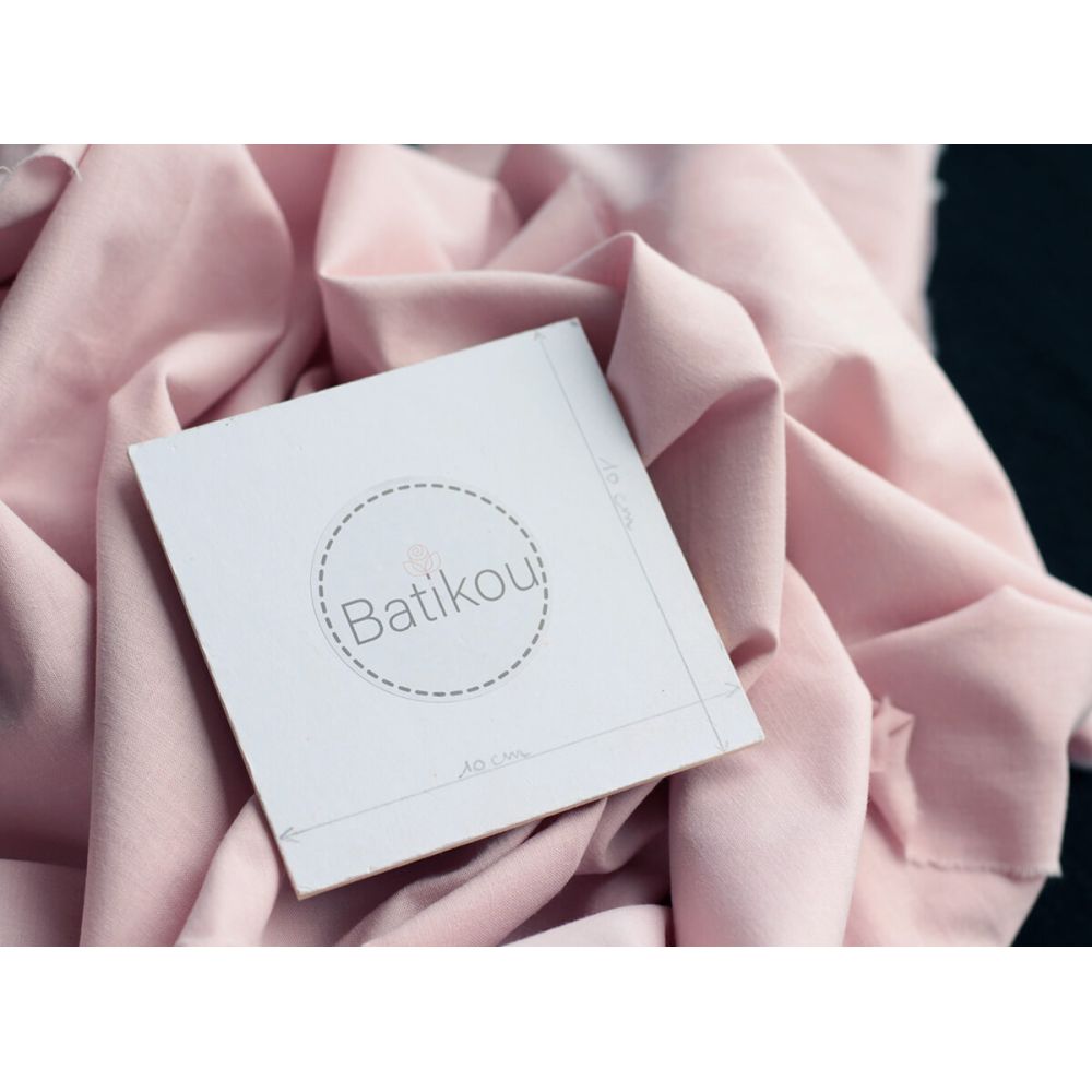 Popeline coton douce qualité SWEET coloris uni rose tendre
