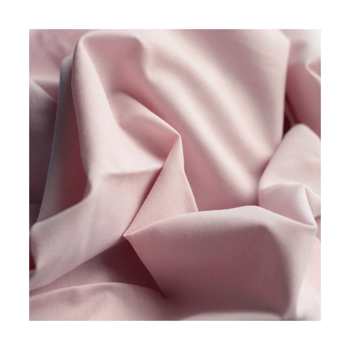 Popeline coton douce qualité SWEET coloris uni rose tendre