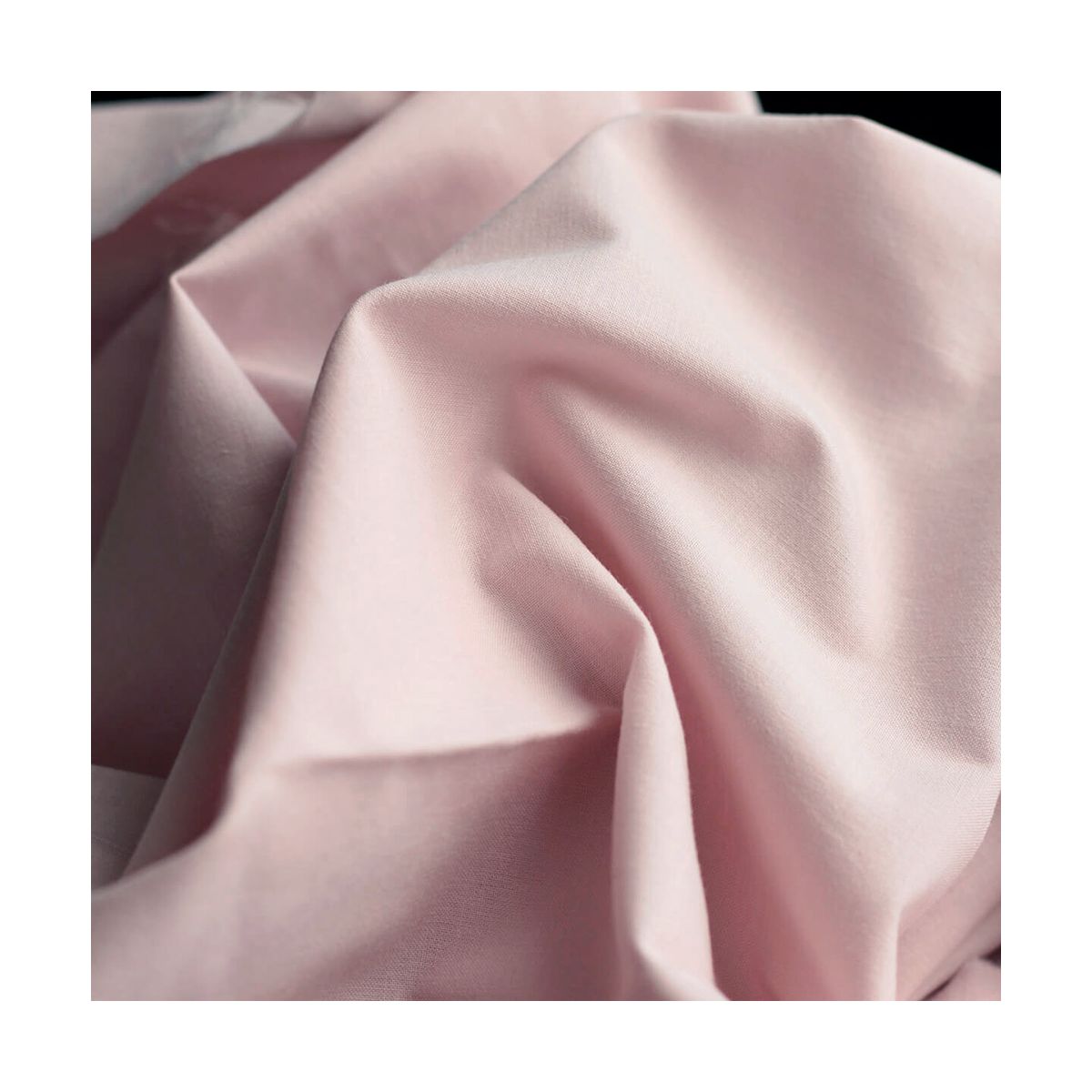 Popeline coton douce qualité SWEET coloris uni rose tendre