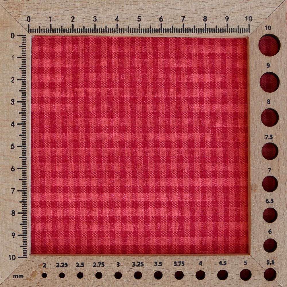 Seersucker / Coton gaufré vichy mini 3mm pastèque