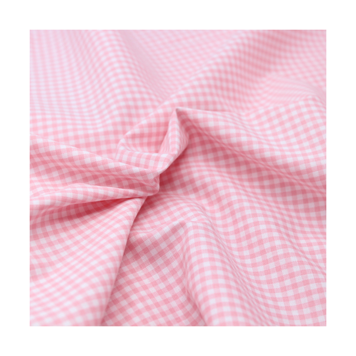 Coton vichy carreaux 2.7mm rose malabar