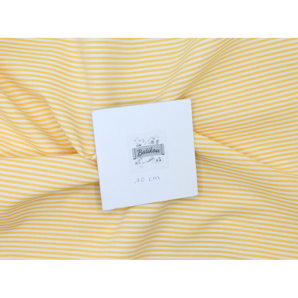 Coton vichy carreaux 2.7mm jaune citron