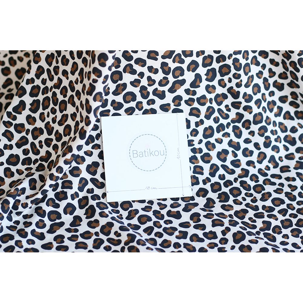 Lea - Viscose écru imprimé exclusif Graou