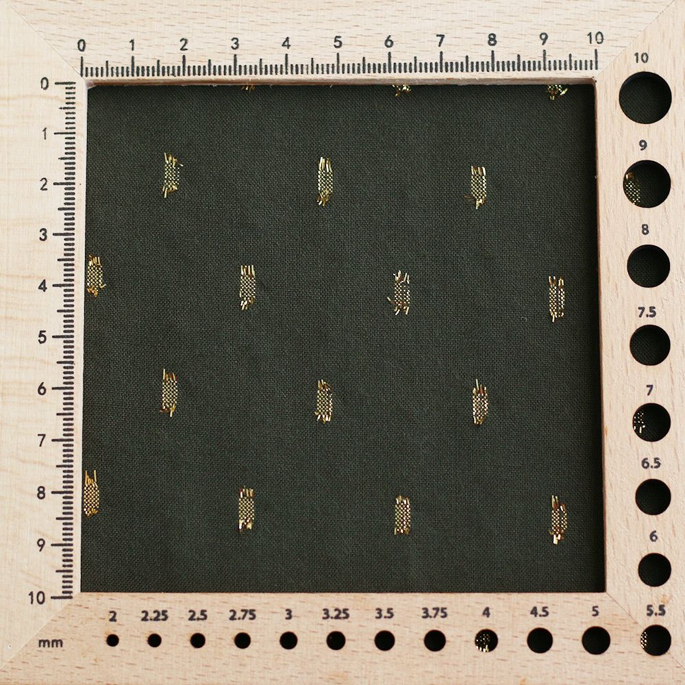 Viscose uni plumetis doré coloris vert kaki