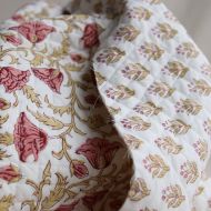 Madhavi - Tissu indien matelassé double face coton hand block largeur 100cm