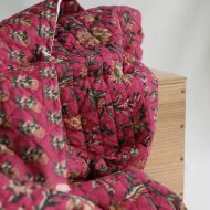 Sharmila - Tissu indien matelassé double face coton hand block largeur 100cm