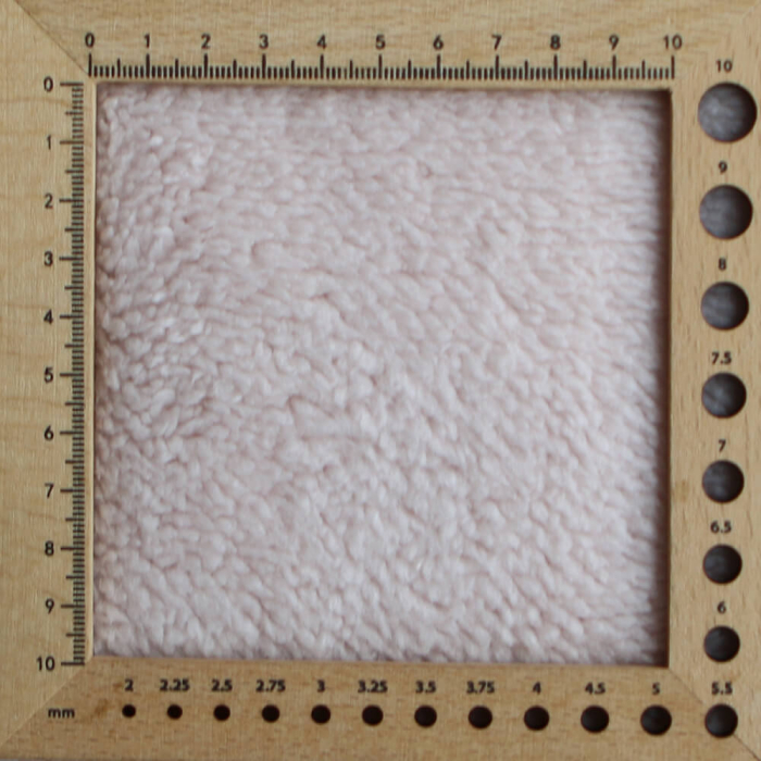 Teddy / moumoute bouclé coloris rose poudré