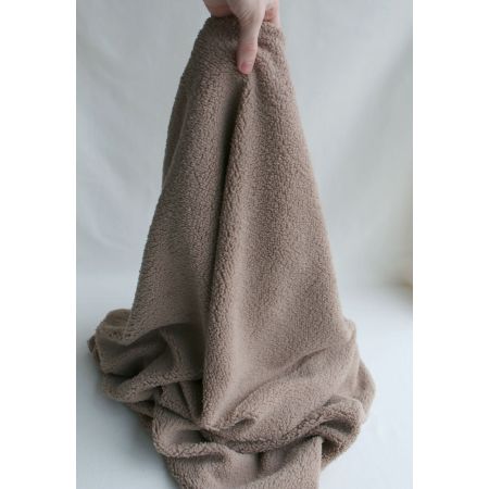 Teddy / moumoute bouclé coloris taupe