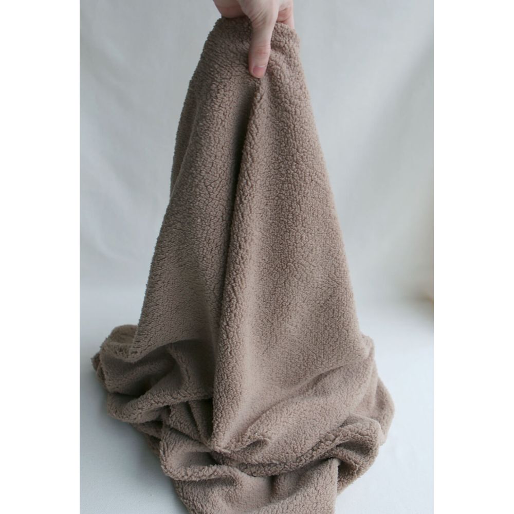 Teddy / moumoute bouclé coloris taupe