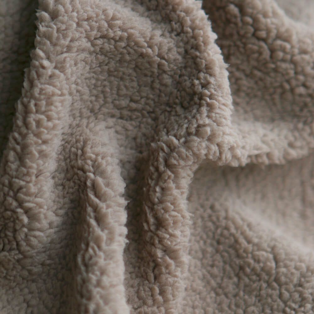 Teddy / moumoute bouclé coloris taupe