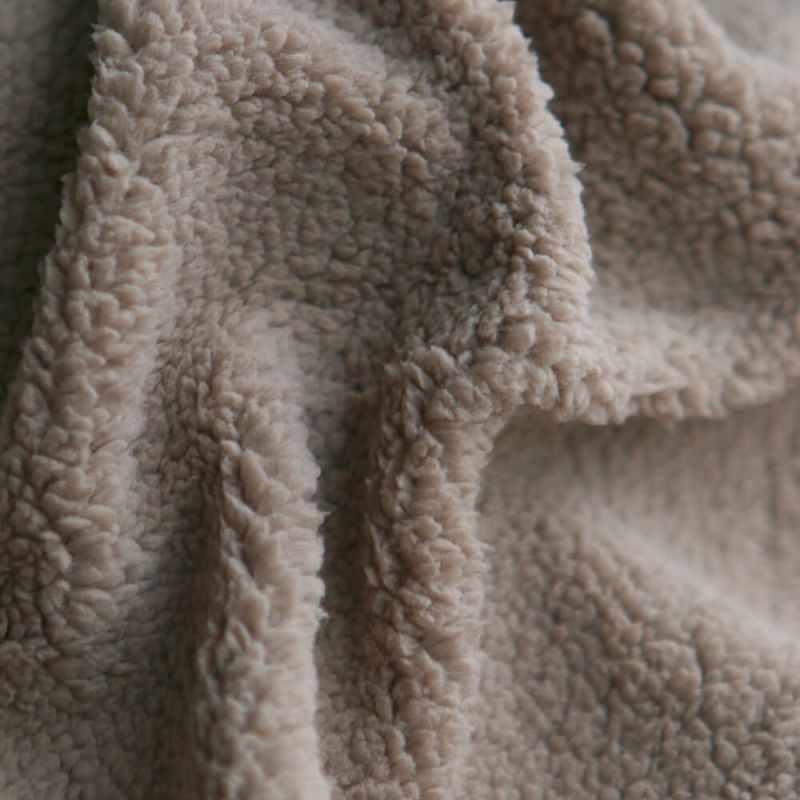 Teddy / moumoute bouclé coloris taupe